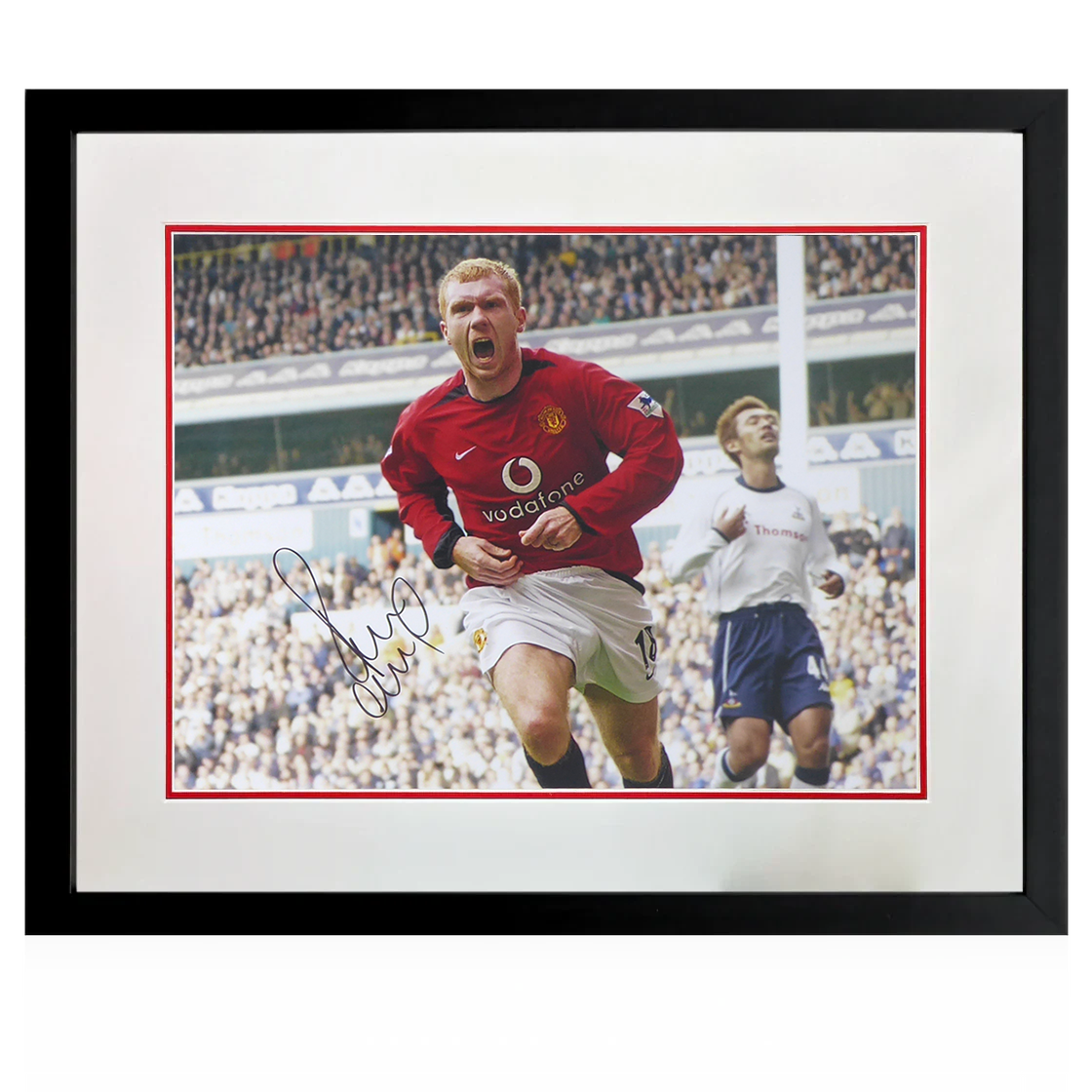Paul Scholes Manchester United Signed Mount Frame