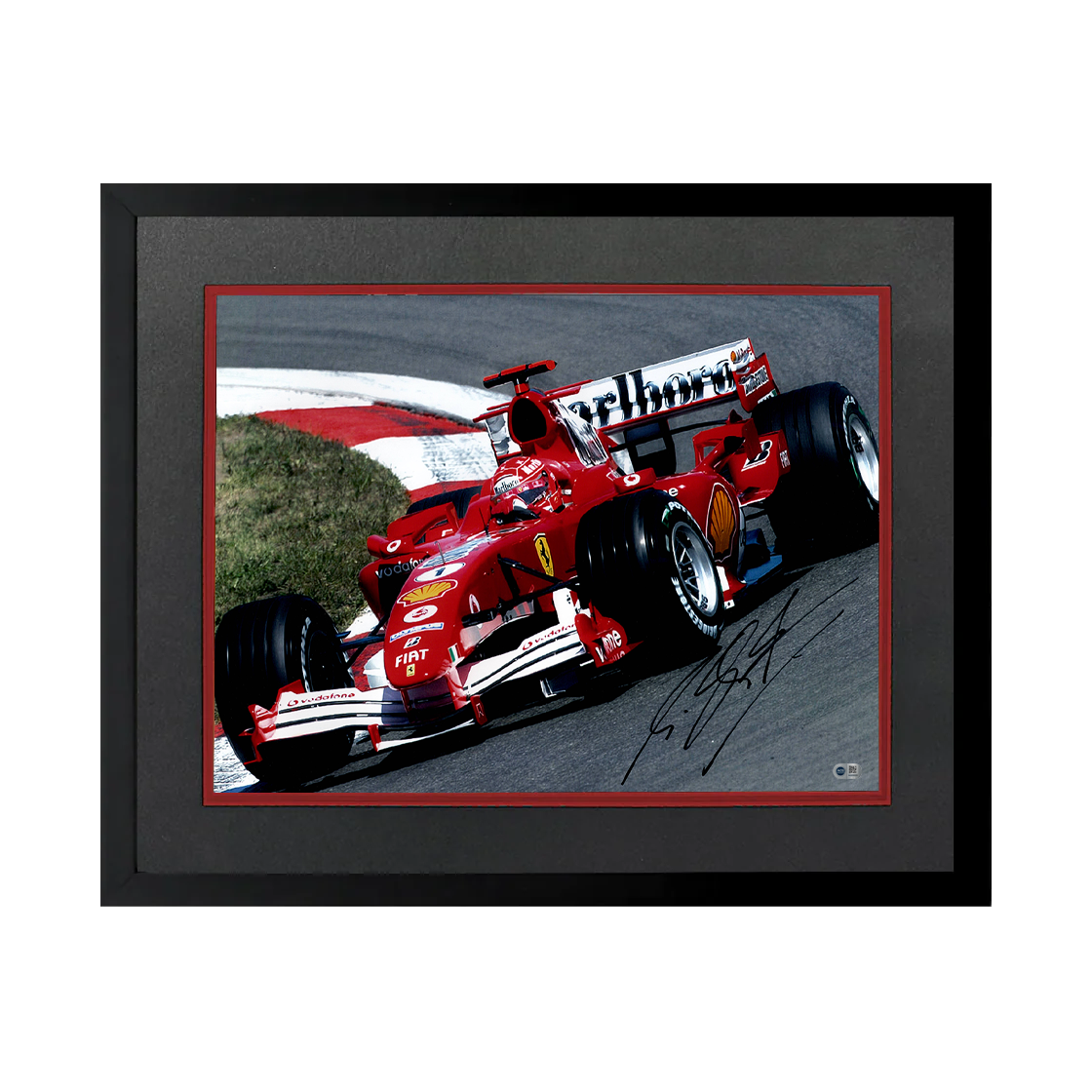 Michael Schumacher Signed 16x12 Image Deluxe Mount Frame