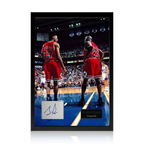 Scottie Pippen Signed Index Card Iconic Frame
