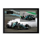 Sebastian Vettel Signed 16x12 Image Cut Iconic Frame (ACG Cert)