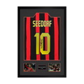 Clarence Seedorf Signed AC Milan Shirt Premium Frame