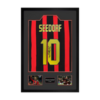 Clarence Seedorf Signed AC Milan Shirt Premium Frame