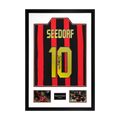 Clarence Seedorf Signed AC Milan Shirt Premium Frame