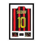 Clarence Seedorf Signed AC Milan Shirt Premium Frame