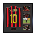 Clarence Seedorf Signed AC Milan Shirt Elite Frame