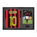 Clarence Seedorf Signed AC Milan Shirt Classic Frame