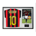 Clarence Seedorf Signed AC Milan Shirt Classic Frame