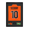 Clarence Seedorf Signed Netherlands Shirt Premium Frame