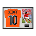 Clarence Seedorf Signed Netherlands Shirt Classic Frame