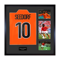 Clarence Seedorf Signed Netherlands Shirt Elite Frame