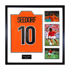 Clarence Seedorf Signed Netherlands Shirt Elite Frame