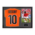 Clarence Seedorf Signed Netherlands Shirt Classic Frame