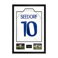 Clarence Seedorf Signed Real Madrid Shirt Premium Frame