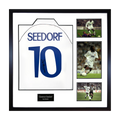 Clarence Seedorf Signed Real Madrid Shirt Elite Frame