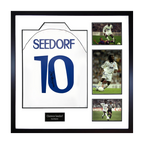 Clarence Seedorf Signed Real Madrid Shirt Elite Frame