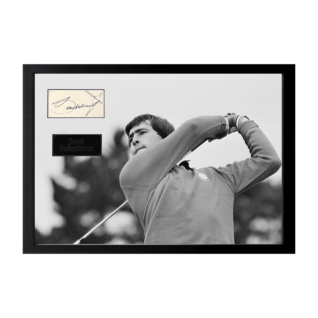 Seve Ballesteros Signed Cut Iconic Frame (ACG Cert)