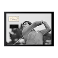 Seve Ballesteros Signed Cut Iconic Frame (ACG Cert)