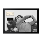 Seve Ballesteros Signed Cut Iconic Frame (ACG Cert)