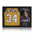 Shaquille O'Neal Signed Los Angeles Lakers Jersey Classic Frame (JSA)