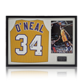 Shaquille O'Neal Signed Los Angeles Lakers Jersey Classic Frame (JSA)