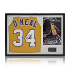 Shaquille O'Neal Signed Los Angeles Lakers Jersey Classic Frame (JSA)