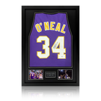 Shaquille O'Neal Signed Los Angeles Lakers Jersey Premium Frame (JSA)