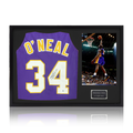 Shaquille O'Neal Signed Los Angeles Lakers Jersey Classic Frame (JSA)