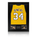 Shaquille O'Neal Signed Los Angeles Lakers Jersey Premium Frame (Beckett)
