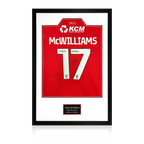Shaun McWilliams Match-Worn & Signed Rotherham United Shirt Premium Frame