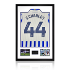 Shea Charles Signed Sheffield Wednesday 24/25 Shirt Premium Frame
