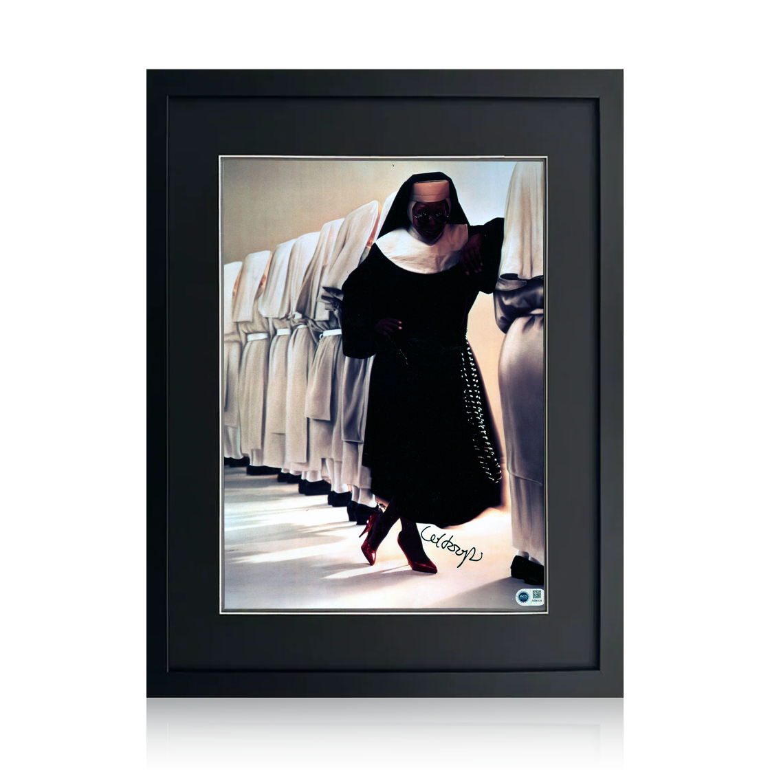 Whoopi Goldberg Signed Sister Act Image Compact Frame (ACG Cert)