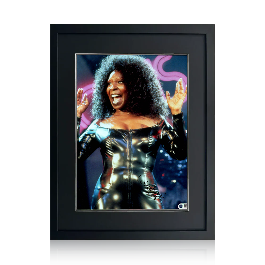 Whoopi Goldberg Signed Sister Act Image Compact Frame (ACG Cert)