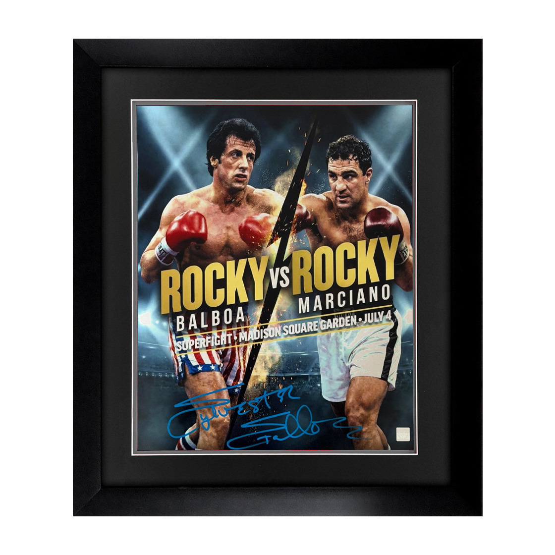 Sylvester Stallone Signed Rocky 20x16 Image Deluxe Mount Frame