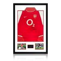 Sol Campbell Signed Arsenal 2002/04 Home Shirt Premium Frame