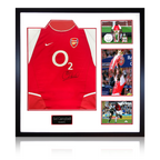 Sol Campbell Signed Arsenal 2002/04 Home Shirt Elite Frame