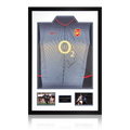 Sol Campbell Signed Arsenal 2002/04 Away Shirt Premium Frame