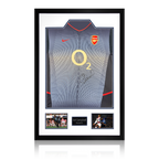 Sol Campbell Signed Arsenal 2002/04 Away Shirt Premium Frame