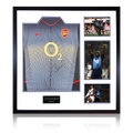 Sol Campbell Signed Arsenal 2002/04 Away Shirt Elite Frame