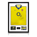 Sol Campbell Signed Arsenal 2003/05 Away Shirt Premium Frame