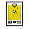 Sol Campbell Signed Arsenal 2003/05 Away Shirt Premium Frame