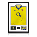 Sol Campbell Signed Arsenal 2003/05 Away Shirt Premium Frame