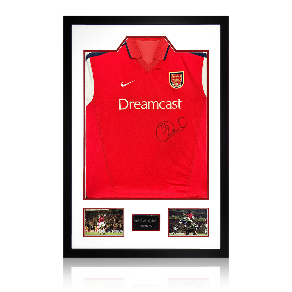 Sol Campbell Signed Arsenal 00/02 Shirt Premium Frame