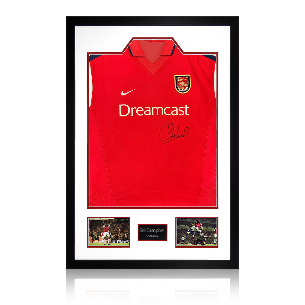 Sol Campbell Signed Arsenal 00/02 Shirt Premium Frame
