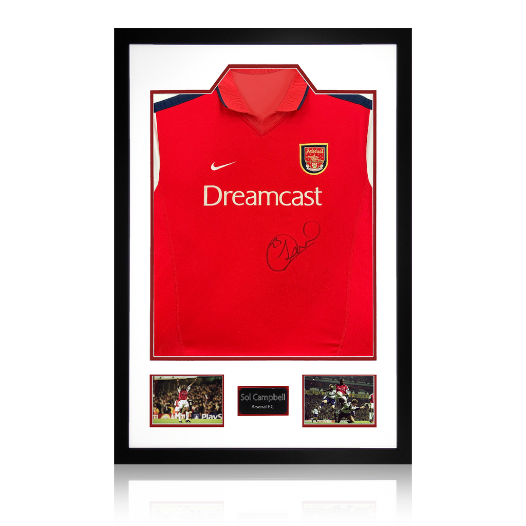 Sol Campbell Signed Arsenal 00/02 Shirt Premium Frame