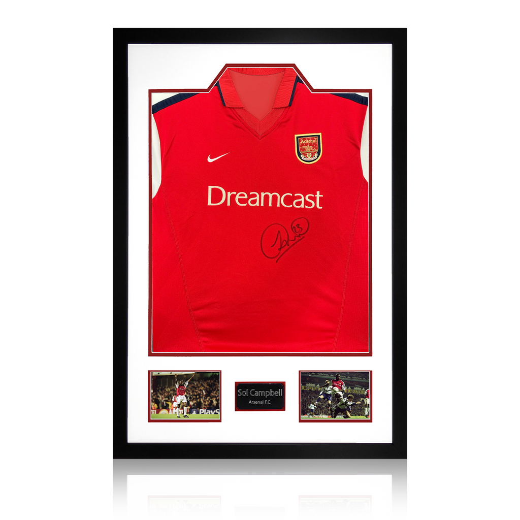 Sol Campbell Signed Arsenal 00/02 Shirt Premium Frame