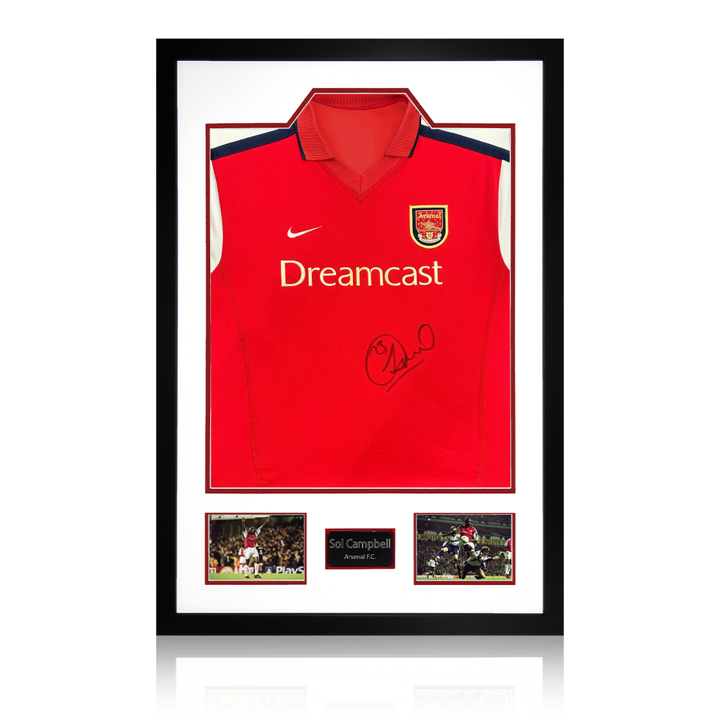 Sol Campbell Signed Arsenal 00/02 Shirt Premium Frame