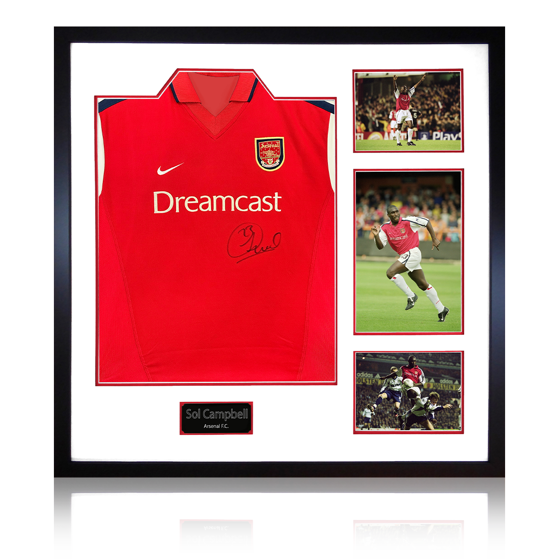 Sol Campbell Signed Arsenal 00/02 Shirt Elite Frame
