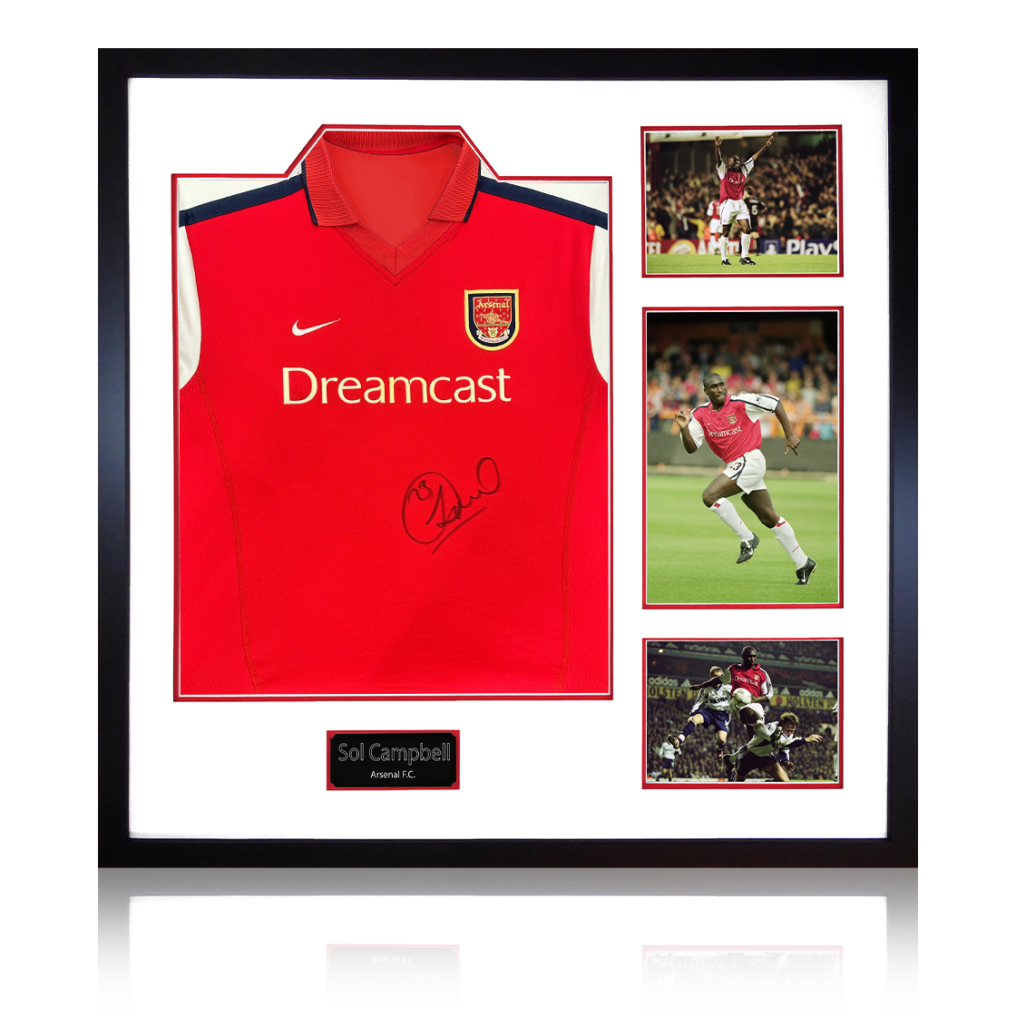 Sol Campbell Signed Arsenal 00/02 Shirt Elite Frame