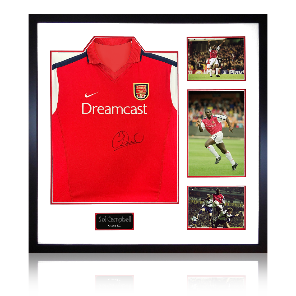 Sol Campbell Signed Arsenal 00/02 Shirt Elite Frame