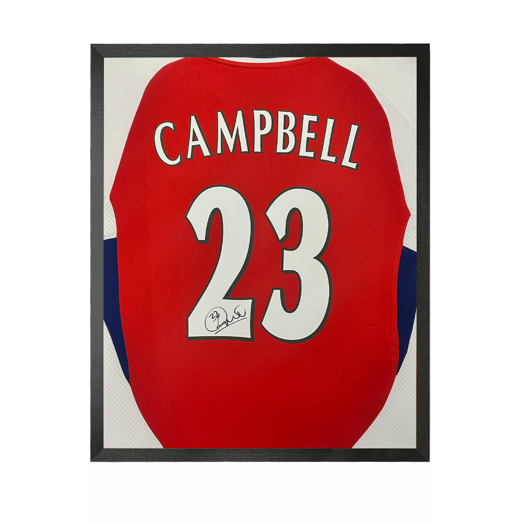 Sol Campbell Signed Arsenal Shirt Compact Frame
